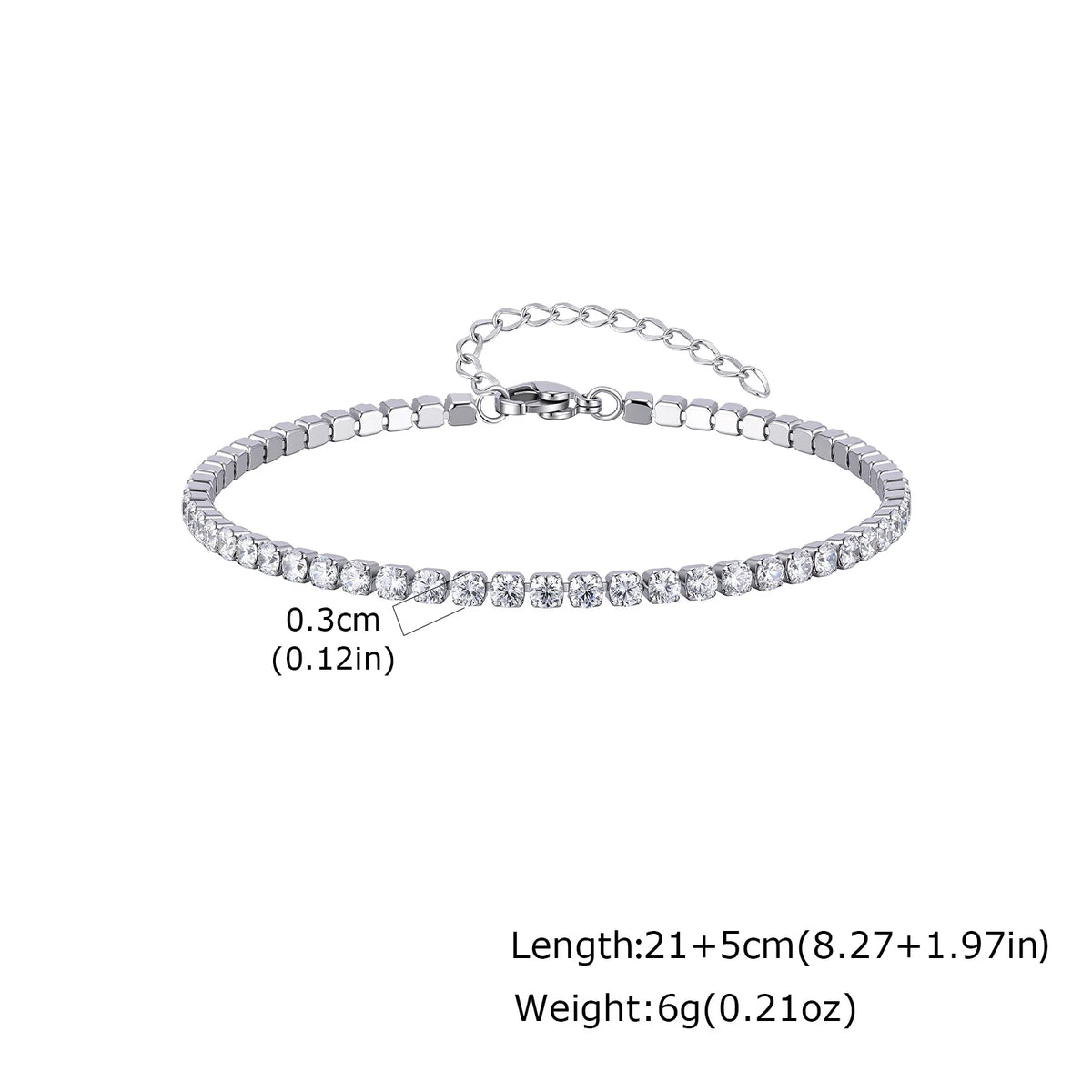 Gold Tennis Anklet