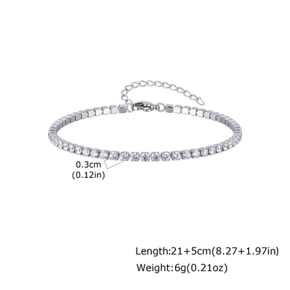 Gold Tennis Anklet