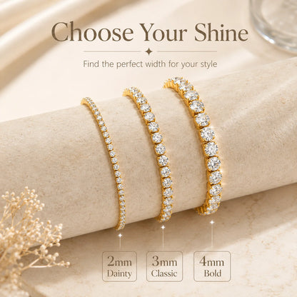 Gold Tennis Anklet