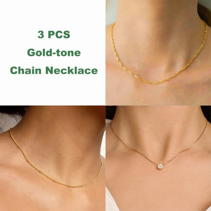 Dainty Gold CZ Necklace