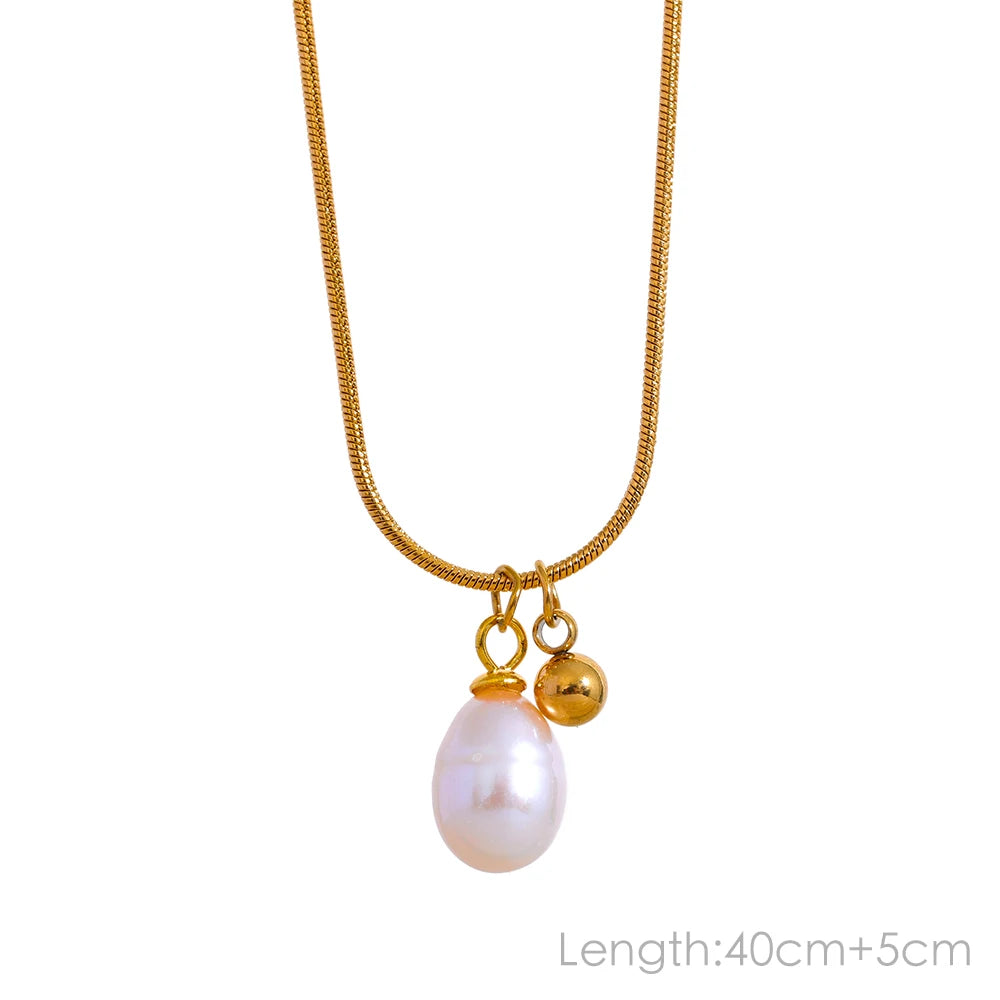 Natural Pearl Bead Necklace