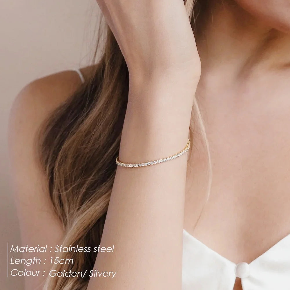 2mm Gold Tennis Bracelet