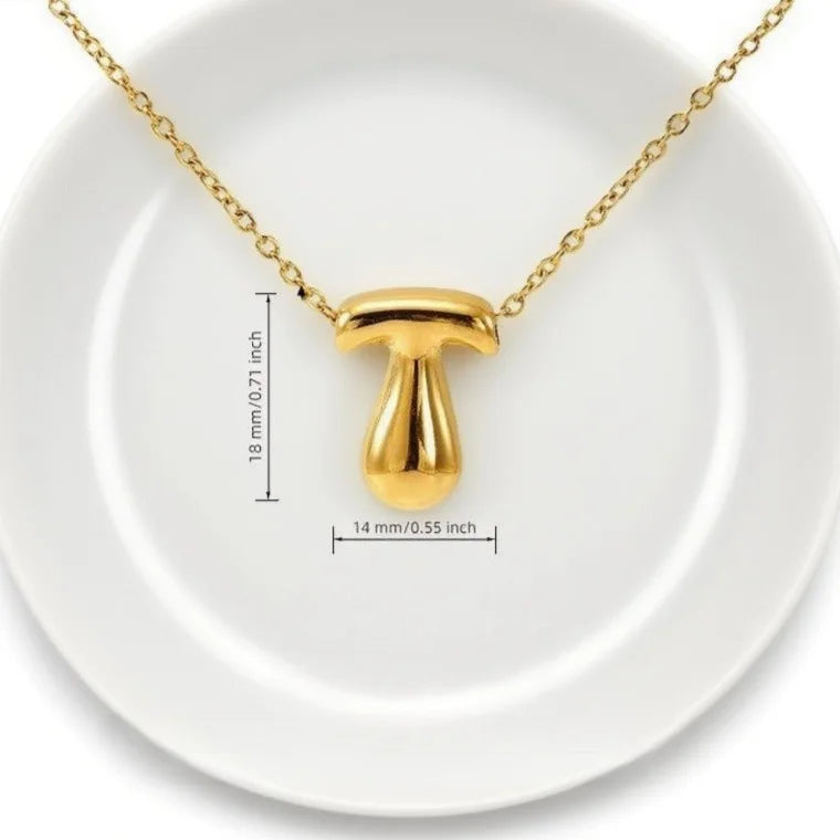 Gold Bubble Letter Pendant