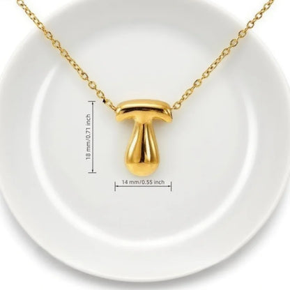 Gold Bubble Letter Pendant