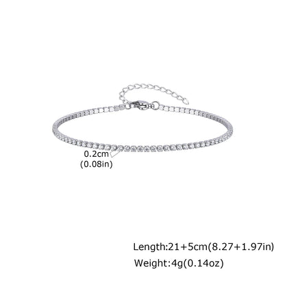 Gold Tennis Anklet
