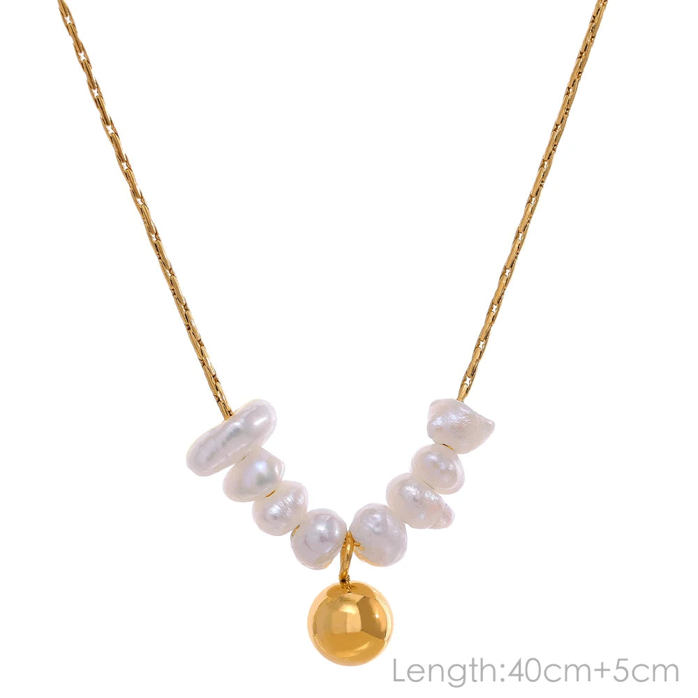 Natural Pearl Bead Necklace